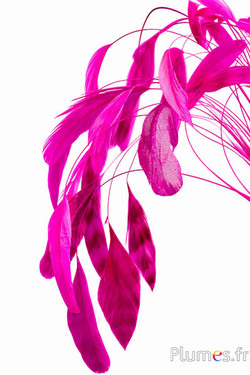 Coquetips cincillà sbiancati - 13-18 cm - fucsia